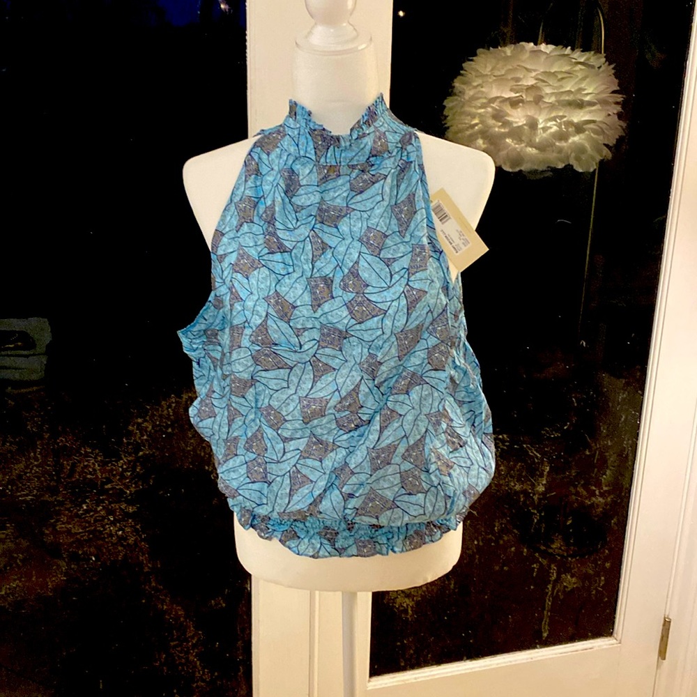 Ramy Brook blouse, blue XXL